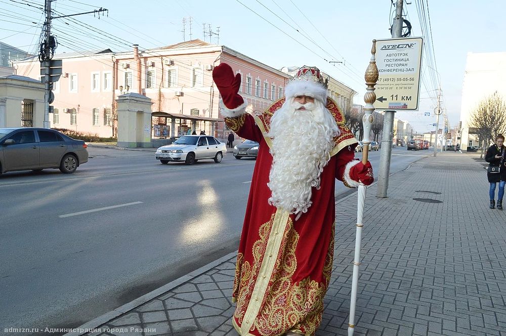 Дед Мороз из Великого Устюга и Чысхаан посетили «Новогодний дом» в Рязани 