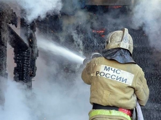 В Ростовской области сгорела баня