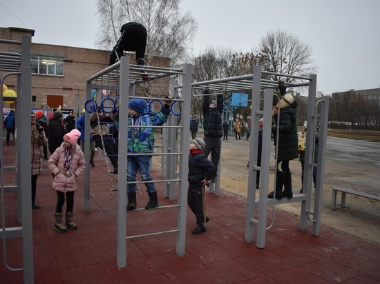 В Новомичуринске открыли спортплощадку в рамках нацпроекта