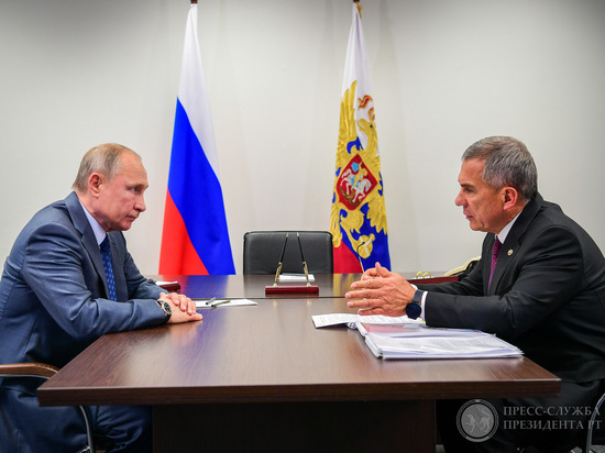Минниханов доложил Путину о реализации нацпроектов в Татарстане