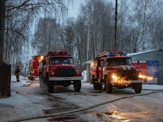В Кирово-Чепецке сгорела общественная баня