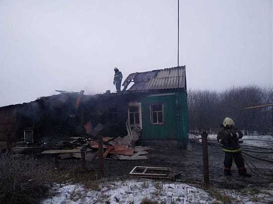 В Тамбовской области сгорел дом
