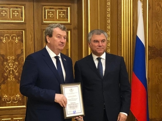 Вячеслав Володин наградил Анатолия Литовченко «за вклад в развитие парламентаризма»