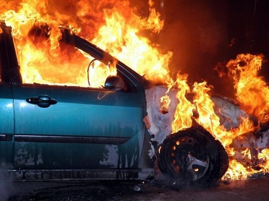 В  Ивановской области ночью сгорел автомобиль