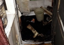 20 декабря на улице Лебедева Йошкар-Олы начался пожар на балконе жилого дома