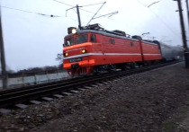 Первый поезд из Москвы в Крым, прошедший по железнодорожному мосту между материковой частью России и полуостровом, прибыл на вокзал Симферополя