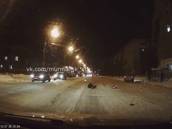 В Мурманске на пешеходном переходе сбили женщину