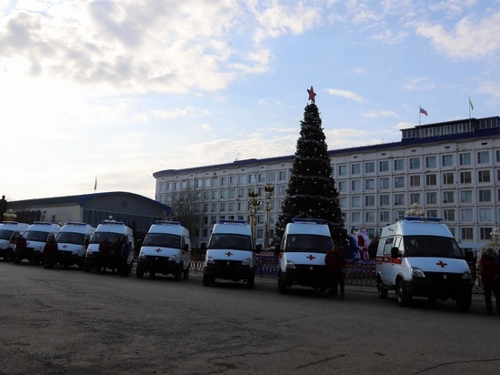 Медицинские и социальные учреждения Калмыкии получили новый транспорт