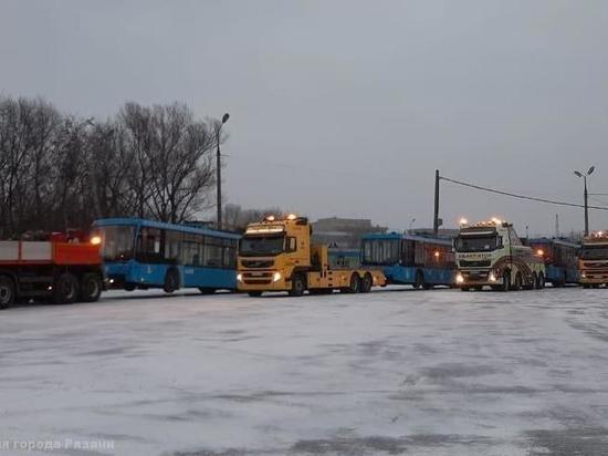В Рязань поступила первая партия троллейбусов из Москвы