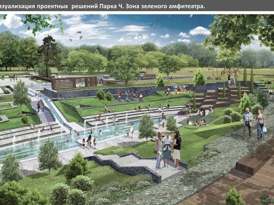 Парк культуры отдыха Черногорска планируют преобразить искусственной рекой и амфитеатром