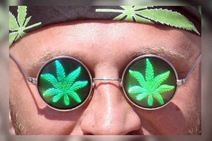 Очки с рисунком марихуаны карликовая сорта конопля