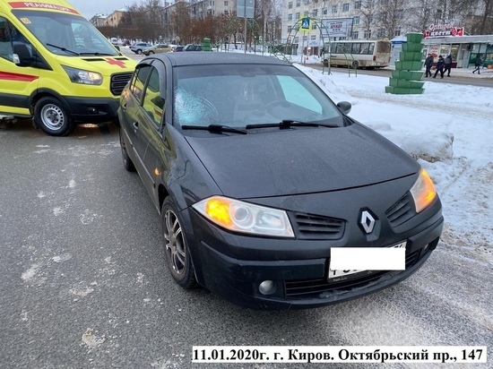 В Кирове "Рено Меган" сбил пенсионерку на пешеходном переходе