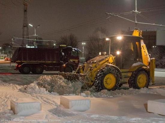 За ночь с улиц Рязани вывезли более 2,5 тысяч кубометров снега