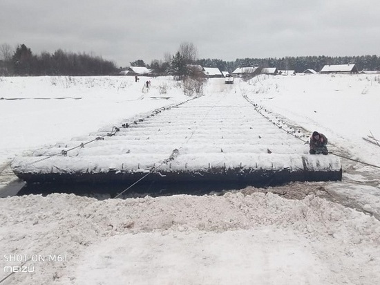 Движение по мосту в Каринторфе откроют после снятия наледи