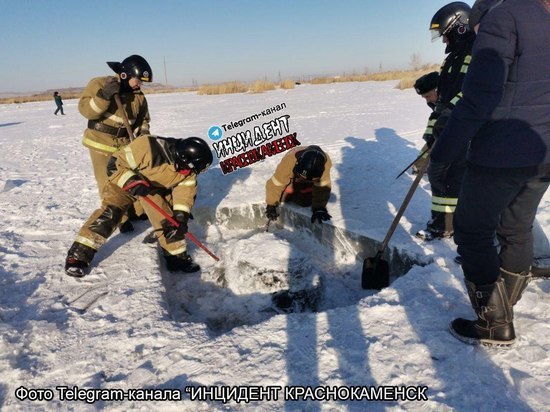 Тело выдолбили изо льда в окрестностях Краснокаменска