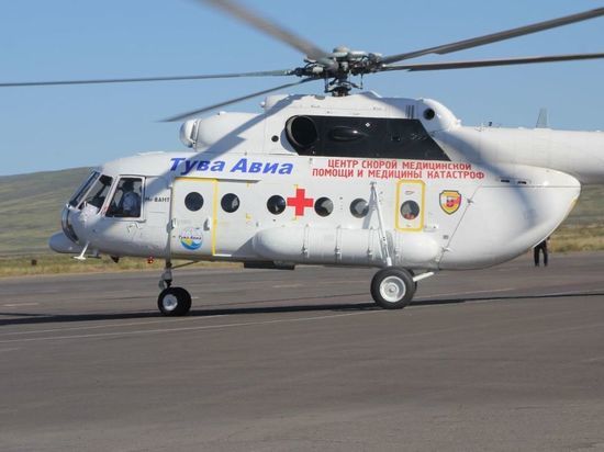 Медицинский вертолет Тувы доставил в Иркутск новорожденного ребенка на операцию