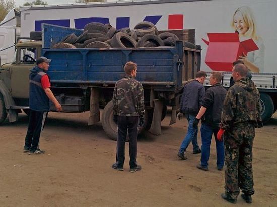 Костромская экология: жители города сдают на переработку старые шины
