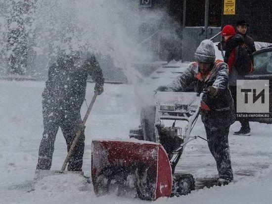 Толщина снежного покрова в Казани в 6 раз меньше средних показателей