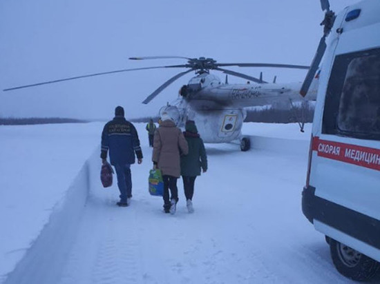 Санавиация помогла перевезти пациентку в Мурманск