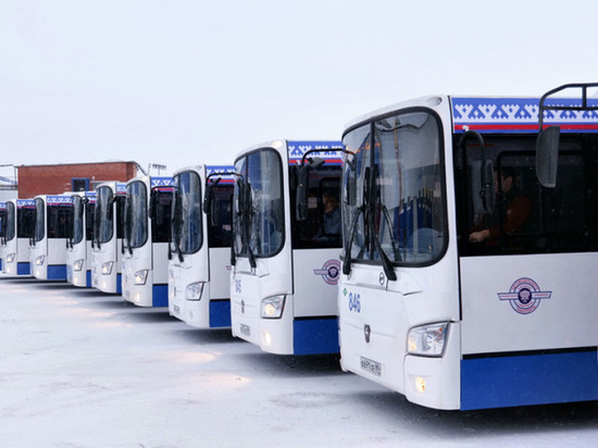 В Новом Уренгое вышли на линии первые автобусы на газомоторном топливе