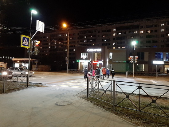 На 13 пешеходных переходах Йошкар-Олы появилось дополнительное освещение