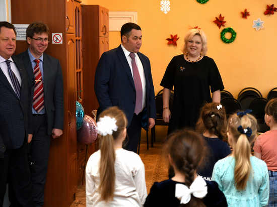 Губернатор Тверской области посетил образовательные учреждения Кимр