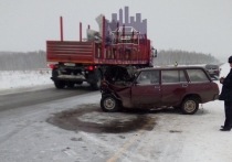 Водитель грузовой ГАЗели ехал из Красноярска в Канск и вылетел на встречную полосу