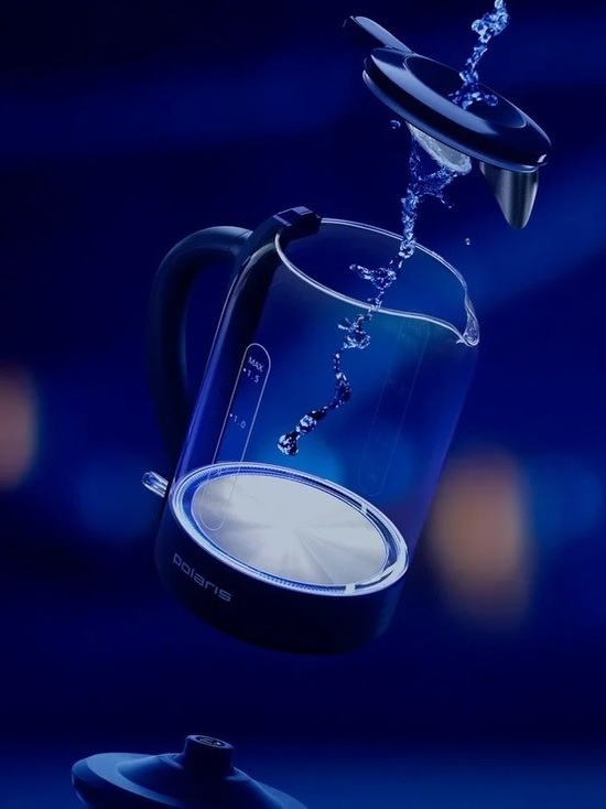 Впервые в России представлен революционный чайник Polaris PWK 1759CGL с заливом воды без открытия крышки