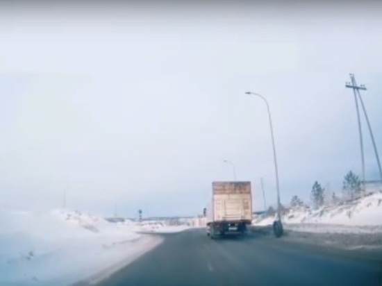 В Кемерове засняли на видео "верное колесо"