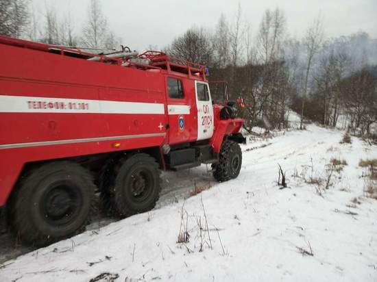 В Киреевске при пожаре в вагончике пострадал человек