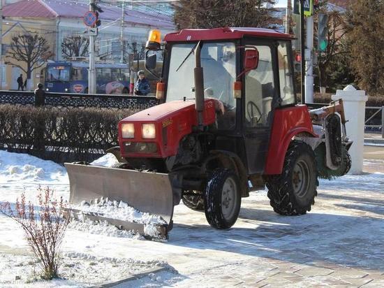 В Рязани городские улицы убирают круглосуточно