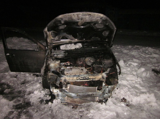 В Звениговском районе Марий Эл сгорел автомобиль