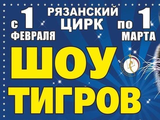 Рязанцев приглашают на «Шоу гигантских тигров»