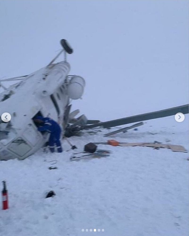 Смертельное ЧП с вертолетом в ЯНАО: фото с места трагедии