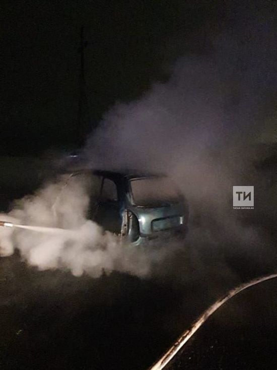 В Арском районе водитель получил ожоги в загоревшейся легковушке