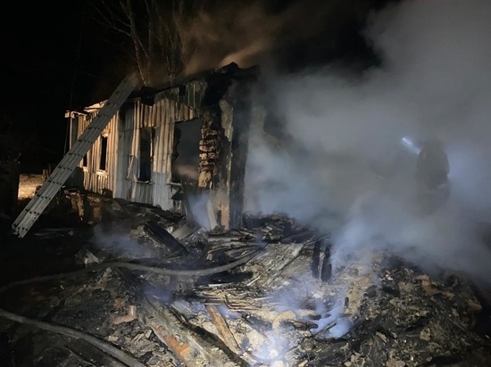 В Курской области на пожаре погиб мужчина