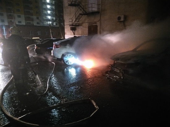 Во Владимире сгорели четыре автомобиля