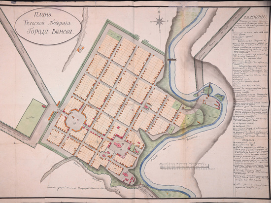 Краеведы раскопали  и опубликовали план Венева 1824 года