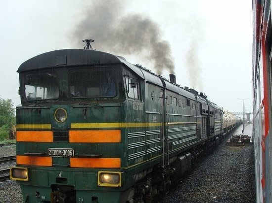 Тепловоз горел утром в кузбасском городе