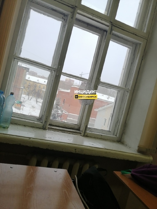 В новосибирской школе окно свалилось на девятиклассника