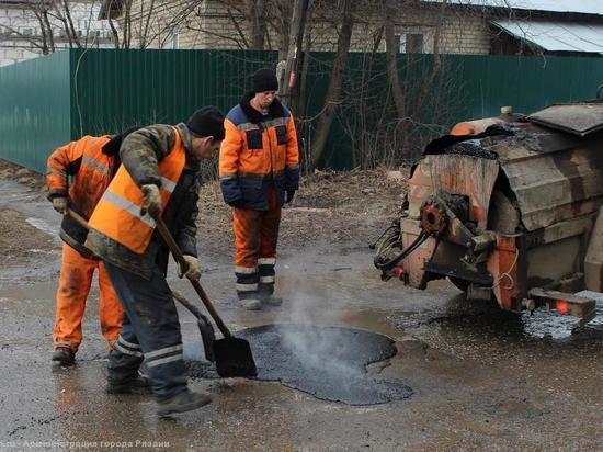 Мэрия: ямочный ремонт в Рязани проводится круглосуточно
