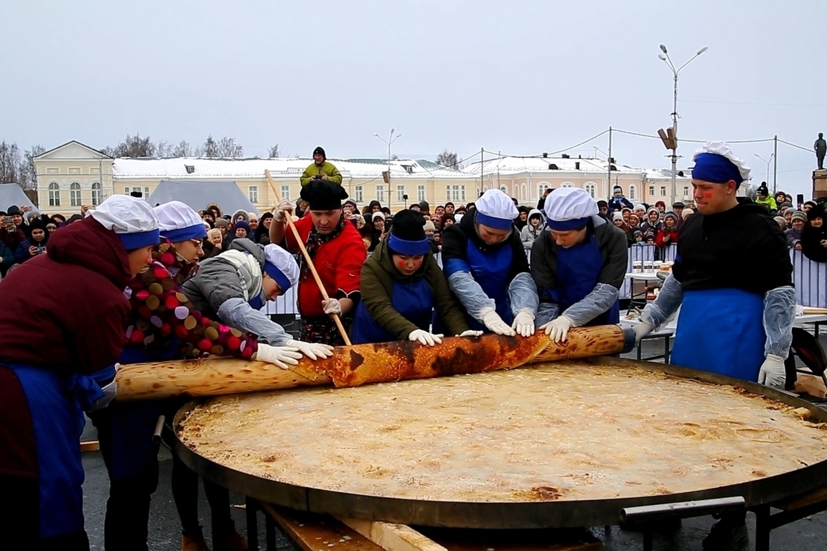 В москве испекли блин