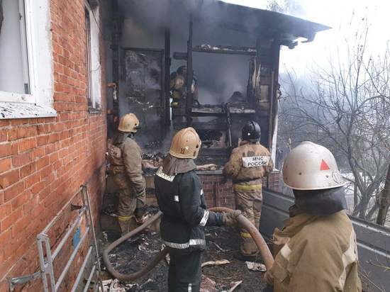 Жилой дом загорелся в Боровске