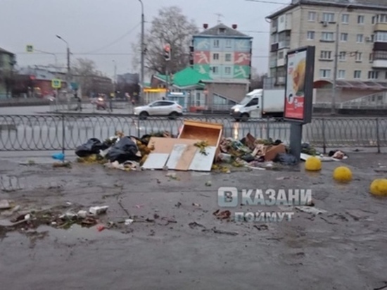 Казанцев возмутила «цветочная» свалка в центре города