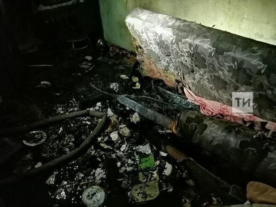 В Нурлате в огне пожара едва не погибла женщина
