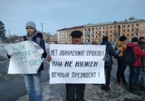 Митингующие вышли на улицы с плакатами: «20 лет Путина: это ложь, коррупция, бедность!», «Нет Путинским поправкам в Конституцию», «Лучшая поправка – Путина отставка»