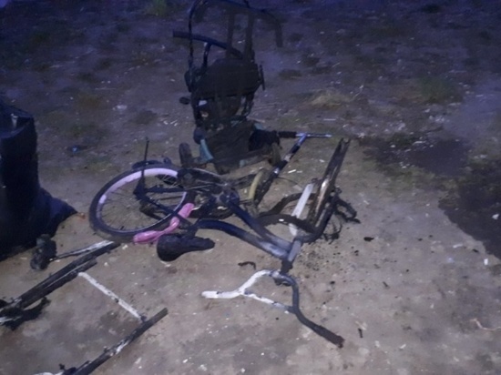 Детская коляска загорелась в Белоусово