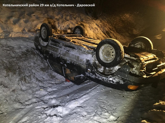 В Котельничском районе водитель бросил пассажира на месте ДТП