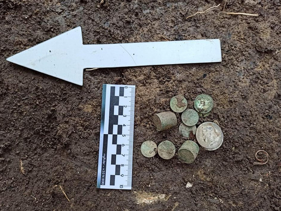 В Краснодаре нашли клад серебряных монет