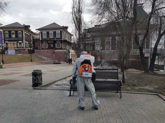 В Иркутске начали дезинфекцию улиц